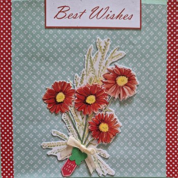 Best Wishes Daises card